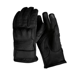 Gants de moto en cuir 100% véritable, sur mesure, imperméables, à doigts entiers, de haute qualité, prix raisonnable, couleur unie - Product Image 5