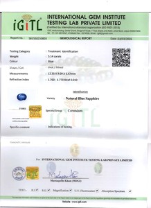 Saphir bleu royal 5,20 carats, saphir naturel du Ceylan, pierre précieuse en vrac, taille ovale, saphir du Sri Lanka pour la fabrication de bijoux - Product Image 5