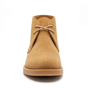 Bottes Chukka en daim pour homme 100% cuir véritable, bout rond, lacets, semelle extérieure en caoutchouc respirante, style automne, exportées du Bangladesh - Product Image 2