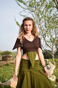 Top Corto de Algodón para Mujer, Bonito Top de Verano, Camiseta Informal para Usar en la Calle, Atuendo Ligero para el Día a Día, Top de Talla Grande - Product Image 2