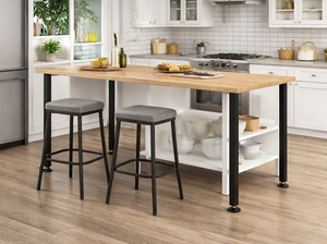 Metal Furniture <b>Legs</b> with Easy Installation 30 inch Pipe <b>Table</b> <b>Legs</b> for DIY Office Desk, Dining <b>Table</b>, 1200lb Load EDPTBL024 - Product Image 5