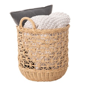 Panier en rotin naturel en forme d'animal avec poignées, élégant, tressé à la main, écologique, paniers de rangement modernes - Product Image 2