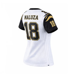 Camiseta Deportiva Transpirable Personalizada de Fútbol Americano para Mujer MALUZA, Uniforme de Equipo por Sublimación OEM - Product Image 4