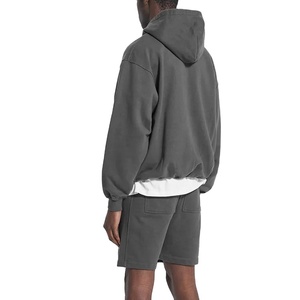 OEM personnalisé vintage sweat à capuche zippé surdimensionné unisexe jogging survêtements en coton survêtement deux pièces pantalon ensemble hommes 2025 motif imprimé - Product Image 2