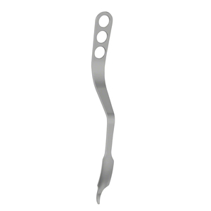 Elevador retractor de palanca ósea curva para cadera, instrumento quirúrgico ortopédico con punta afilada de 11 mm, herramienta de acero inoxidable con mandíbula de 3.7 mm de ancho y 20 mm de longitud. - Product Image 3