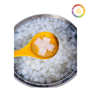 Cubos de Nata de Coco en Almíbar para Bebidas, Té de Burbujas, Té con Leche, Yogur, Helado y Postres - Product Image 4