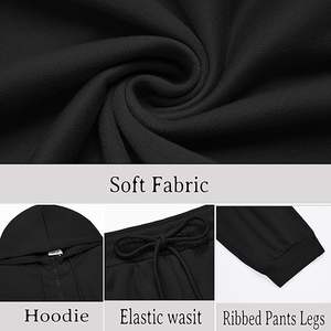 Ensemble survêtement homme doublé polaire, 2 pièces, avec capuche zippée, personnalisé, veste oversize et pantalon cargo - Product Image 6