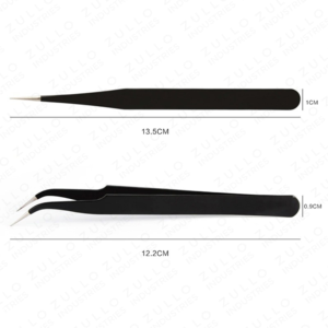 OEM Professional Eyelash Extension Tweezers High Quality Slanted Tip Anti Magnetic Case Precision Lash Beauty <b>Tool</b> Kit - Product Image 2
