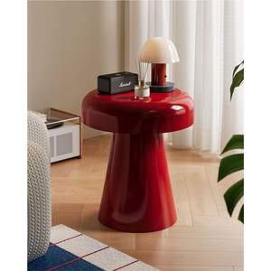 Table d'appoint industrielle verte en métal, tabouret de jardin rond en fer, table d'appoint extérieure étanche, table de chevet minimaliste de luxe pour chambre à coucher - Product Image 3