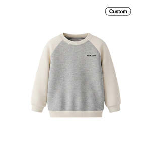 เสื้อสเวตเชิ้ตคอกลมแขนยาวสองสีสำหรับเด็กผู้ชายแบบสั่งทำพิเศษ - Product Image 5