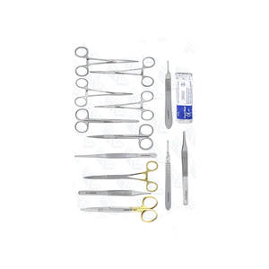 Tc Kit de cirugía menor Kit de Cirugía de disección avanzada Tijera quirúrgica Kit básico de cirugía menor Instrumentos quirúrgicos de primeros auxilios - Product Image 1