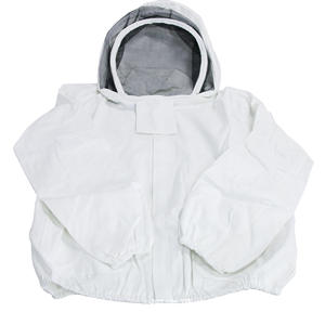 Combinaison d'apiculteur blanche, protection intégrale, voile amovible, respirante, coupe ample, polyester, coutures surjetées, vêtement de sécurité pour - Product Image 4