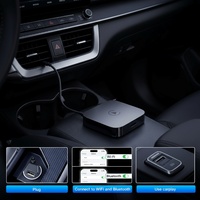 Sudex Wireless Apple CarPlay Android Auto AI Box Android 12 2+16GB para Wi-Fi Inteligente de 5.0 5GHz YouTube Netflix 1 Año