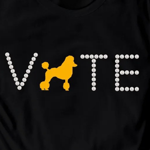 Camiseta personalizada VOTE nueva, negra, para mujer, con estampado gráfico, manga corta, cuello redondo, informal, de algodón, con mensaje político, a la moda, estilo urbano - Product Image 6