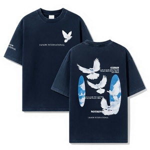 Camiseta Negra Vintage con Estampado Gráfico Personalizado, Estilo Urbano, Oversize, 100% Algodón Jersey, para Hombre, Moda Casual de Verano - Product Image 3