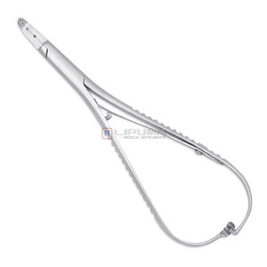 Pince professionnelle légère en acier inoxydable pour extensions de cheveux à micro-anneaux, outil antidérapant pour l'installation et le retrait des perles - Product Image 1