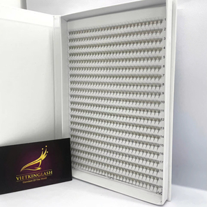 Bandeja de Pestañas XL Hechas a Mano Directo de Fábrica, Abanicos de Volumen Preformados de Fibra PBT Coreana Natural Larga para Extensión de Pestañas, Suministro a Granel - Product Image 1