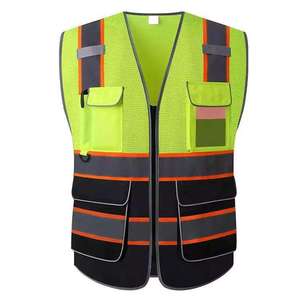 Custom LOGO Multi Pockets Hi Vis <b>Reflective</b> Breathable Workwear Motorcycle <b>Reflective</b> Safety Vest - Product Image 3