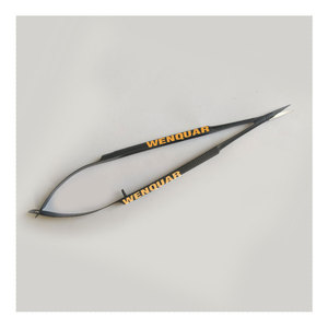 Alicates Portaagujas Castroviejo de 18 cm, Duraderos, Quirúrgicos, con Recubrimiento Negro, Instrumentos de Alta Calidad - Product Image 1