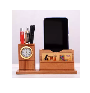 Organizador de Escritorio Multifuncional de Madera, Portaplumas, Portacelular, Portaplumas Promocional Personalizado en Oferta - Product Image 1