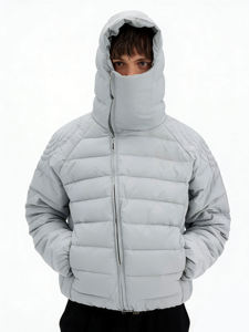 <b>Men's</b> <b>Lightweight</b> Winter Puffer <b>Jacket</b> Warm Quilted Windproof Hooded Outdoor <b>Jacket</b> Private Label Factory - Product Image 4