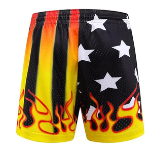 Pantalones Cortos Deportivos para Hombre, de Secado Rápido, Sublimación Personalizada, 100% Poliéster, Tela Transpirable, Cierre con Cordón, para Gimnasio - Product Image 2