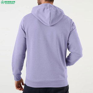 Sweat à capuche pour homme en molleton bouclette 100% coton écologique, épais et chaud pour l'hiver, à manches longues, décontracté, effet délavé - Product Image 4