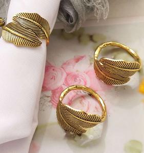 Juego de Anillos para Servilletas de Latón Macizo de Alta Calidad, Accesorios de Lujo para Mesa, para Bodas, Eventos, Restaurantes y Comedor - Product Image 4