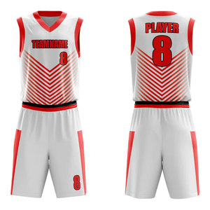 Uniforme de Baloncesto Personalizado de Último Diseño, Ropa Deportiva de Poliéster, Uniforme de Equipo en Blanco, Uniforme de Baloncesto Deportivo - Product Image 5