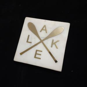 Premium Quality White Marble Stone <b>Coasters</b> Handmade Wood Inlay <b>Drink</b> <b>Coasters</b> for Home Decor Gifting Mats Pads Product Category - Product Image 3