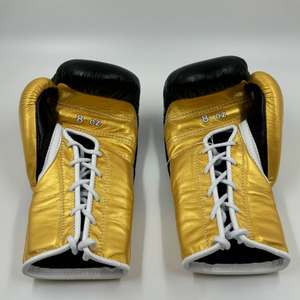 Gants de boxe professionnels de haute qualité en cuir de vache véritable rose, à lacets, pour le kickboxing et le sparring. - Product Image 5