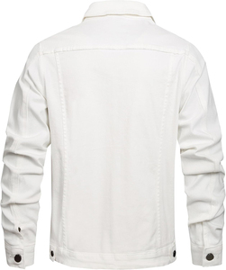 Premium Style <b>Men</b> Denim <b>Jacket</b> Casual Slim <b>Long</b> Sleeve Jean <b>Jacket</b> With Multi Pocket Fashion Outdoor Causal Denim <b>Men's</b> <b>Jackets</b> - Product Image 2