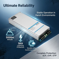 Alimentation rectifiée Mornsun LMR3000-4860 3000W 48V 62.5A AC-DC à sortie unique avec PFC et 93% d'efficacité pour équipement robotique industriel