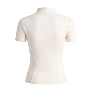 Wholesale <b>Women's</b> Zipper Sports Fitness Windproof Gym Coat Quick Drying Breathable Yoga <b>Jacket</b> Skin Friendly Yoga Top - Product Image 2