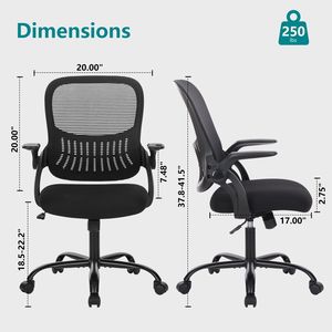 Ergonomic Executive <b>Drafting</b> <b>Chair</b> with Adjustable Footrest 30" Tall for Standing Desk Black/Gray/Pink BIFMA Certified - Product Image 2