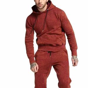 Survêtements en molleton uni sur mesure pour hommes, coupe ajustée, vêtements de sport personnalisés pour adultes, nouveau design - Product Image 6
