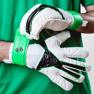Gants de gardien de but de football durables, respirants, antidérapants avec fermeture auto-agrippante, paume en latex de qualité supérieure pour hommes - Product Image 3