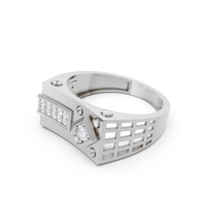 Anillo de Hombre de Oro Blanco de 9K de la Mejor Calidad, Inspirado en la Dinastía, Prestigio, Resiliencia, Elegancia Atemporal, Joyería de Lujo en Venta - Product Image 4