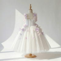Robe de bal 3D Fée Fleurie pour Filles, Robe de Mariage, Robe de Soirée Princesse, Élégante, Formelle, Écologique, Longueur Cheville, pour Enfants et Adolescentes