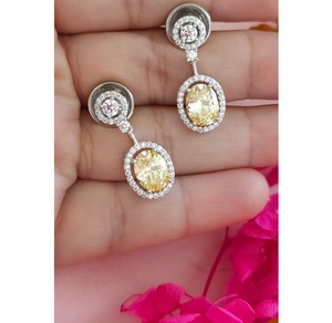 Impresionantes Pendientes Largos de Plata de Ley de Alta Calidad con Circonitas, Juego de Joyería para Mujer, Regalo para Boda, Compromiso, Fiesta, Estilo Moderno - Product Image 1