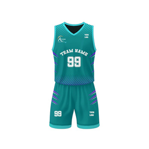 Uniforme de Baloncesto Personalizado de Primera Calidad, Manga Corta, Diseño Impreso, Transpirable, 100% Poliéster, Unisex, Adulto - Product Image 1
