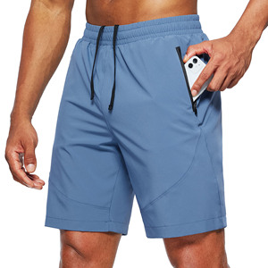Shorts de jogging décontractés pour hommes, haute qualité, légers, en polyester et élasthanne, design personnalisé, plissés, coupe ample. - Product Image 2