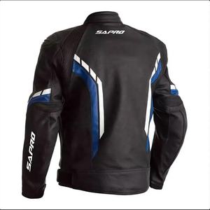 Veste en cuir véritable à la mode pour hommes, conception de logo personnalisé, meilleur prix fabriqué au Pakistan, quantité minimale de commande bas pour la conduite de moto été hiver - Product Image 4