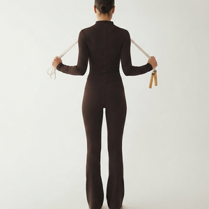 Vêtements de sport pour femmes avec logo personnalisé, legging évasé pour l'entraînement, pantalon de fitness taille basse, legging de yoga sans couture pour femmes - Product Image 2