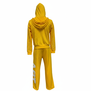 Manufacturers Custom All Over Rhinestone Mens Tracksuit custom embriodry logo with <b>patches</b> High Quality 100% Cotton Heavyweight - Product Image 2