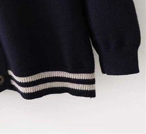 Cárdigan Moderno y Transpirable con Cuello en V y Bordado, Suéter a Rayas de Punto para Hombre, Cárdigan con Botones para Jóvenes a la Moda, USA 2026 - Product Image 6