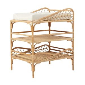 Table à langer en rotin pour poupées, avec rangement, design tendance, vente chaude, haute qualité, prix abordable, vente directe d'usine en gros - Product Image 1