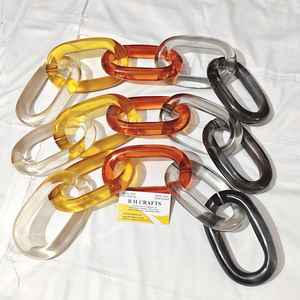 Cadena de Resina de Gran Tamaño, Eslabones de Resina Coloridos para Decoración de Paredes, Separador de Ambientes y Accesorios para Cortinas - Product Image 6