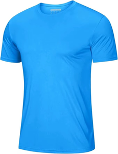 Camisetas Casuales de Manga Corta para Hombre al por Mayor, de Secado Rápido, Transpirables, Deportivas, con Cuello Redondo, Corte Regular, Lisas - Product Image 4