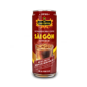 Café au lait vietnamien King Coffee prêt à boire 238ml, riche et crémeux, prix compétitif, vente en gros, exportation - Product Image 1